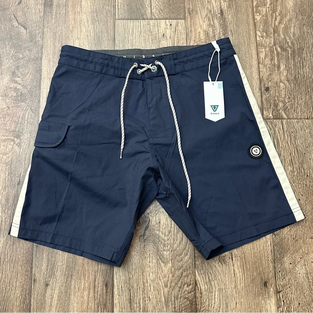 Vissla Men’s Trip Out Boardshorts Men’s Size 30 Navy Blue